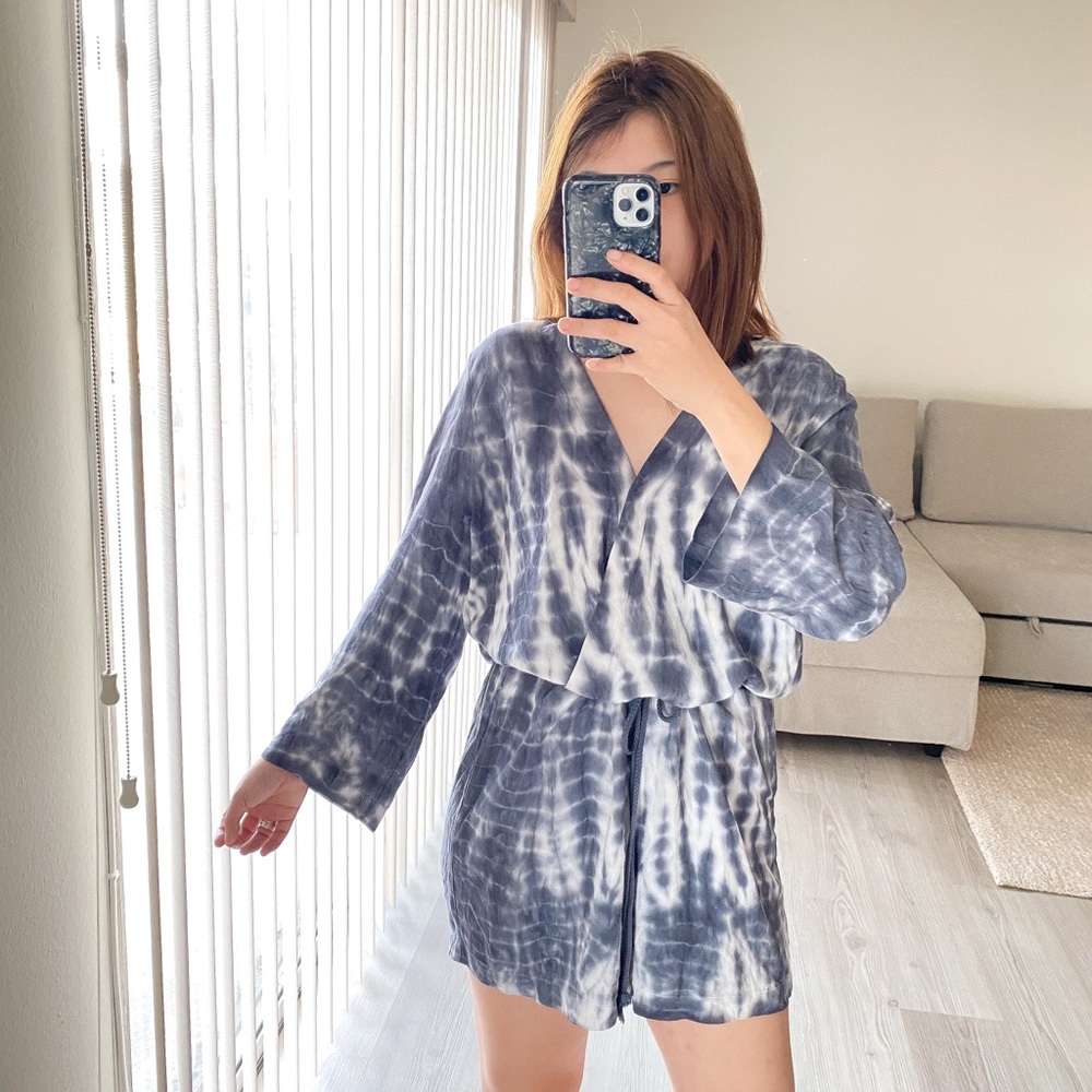 Anthro Cloth & stone tie dye romper